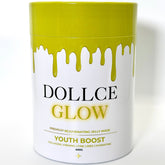 Dollece Glow product container on a white background
