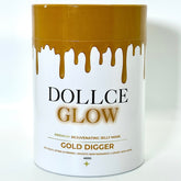 DOLLCE GLOW Gold Digger jelly mask packaging on a white background