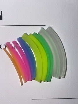 Coloured Lash Shield rods - Mix 6 Sizes