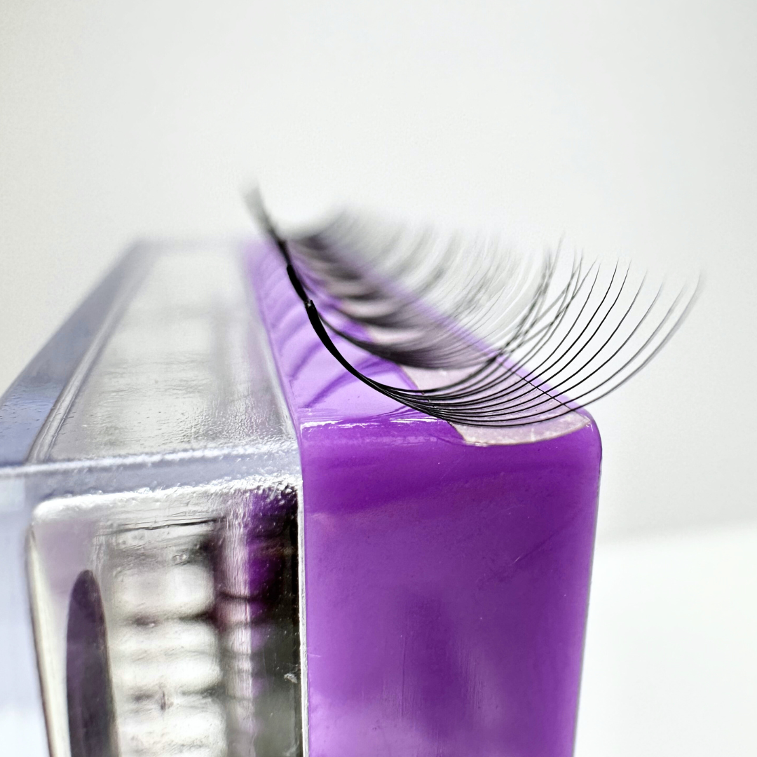 Dollce Doll 10D 0.07 promade on strips Russian lash fans for professional UK lash techs highest quality