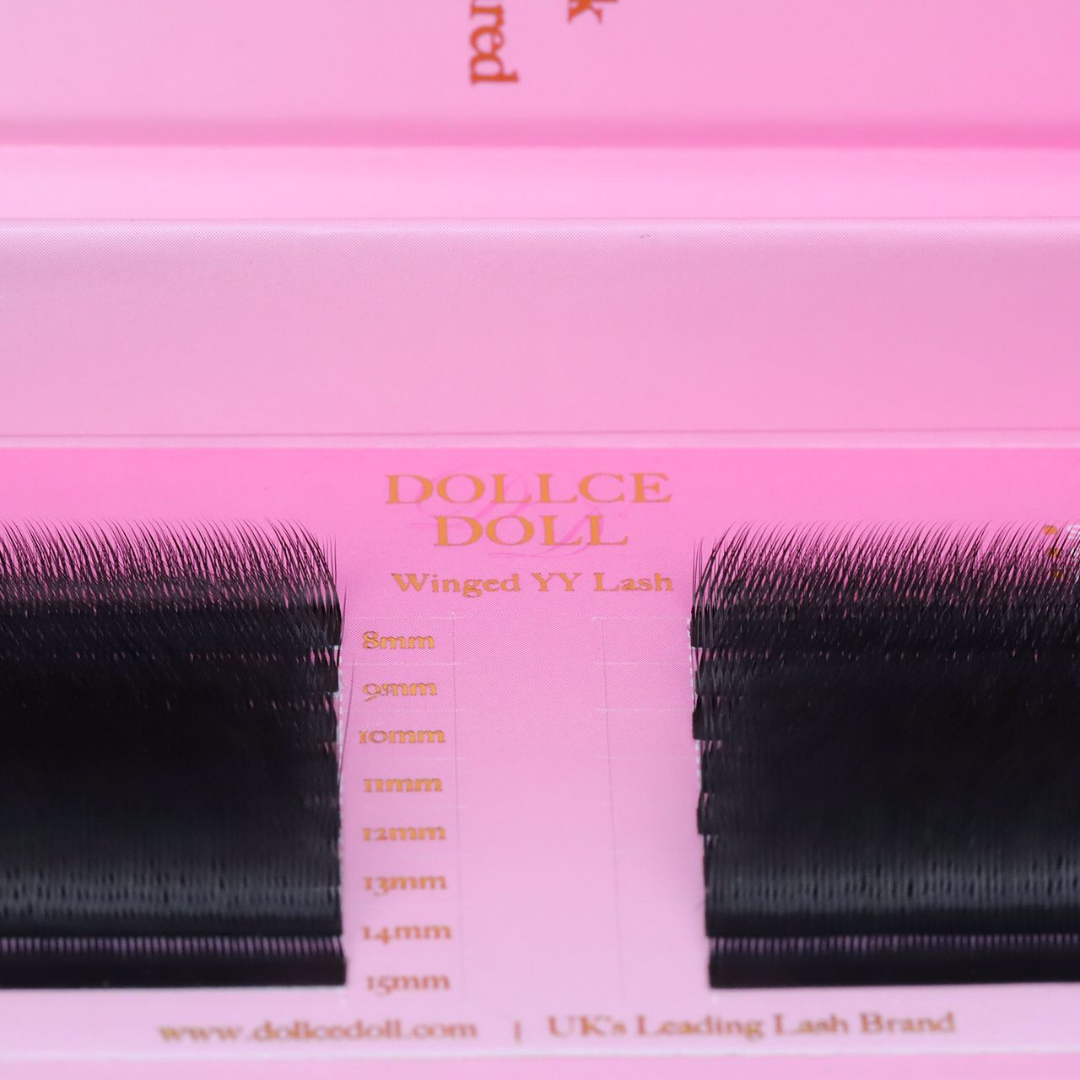 Dollce Doll 0.07 winged uk YY lashes for professional lash techs creating natural volume eyelash extensions