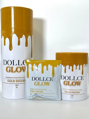 Dolcce Glow Gold Digger product packaging on a white background
