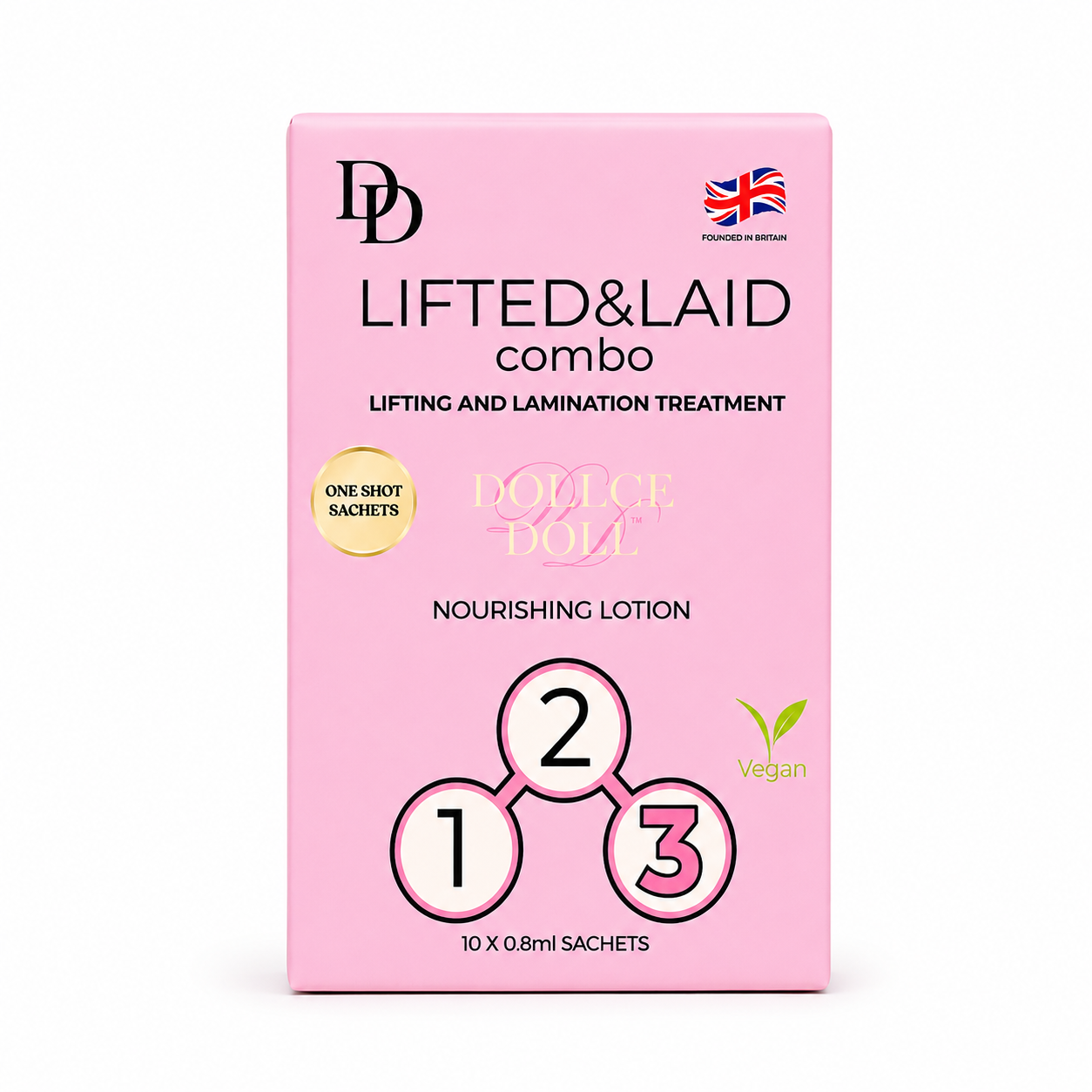 LIFTED&LAID Korean Brow & Lash Lamination with Cysteamine NOURISH - STEP 3 (10 SACHETS) (Copy)