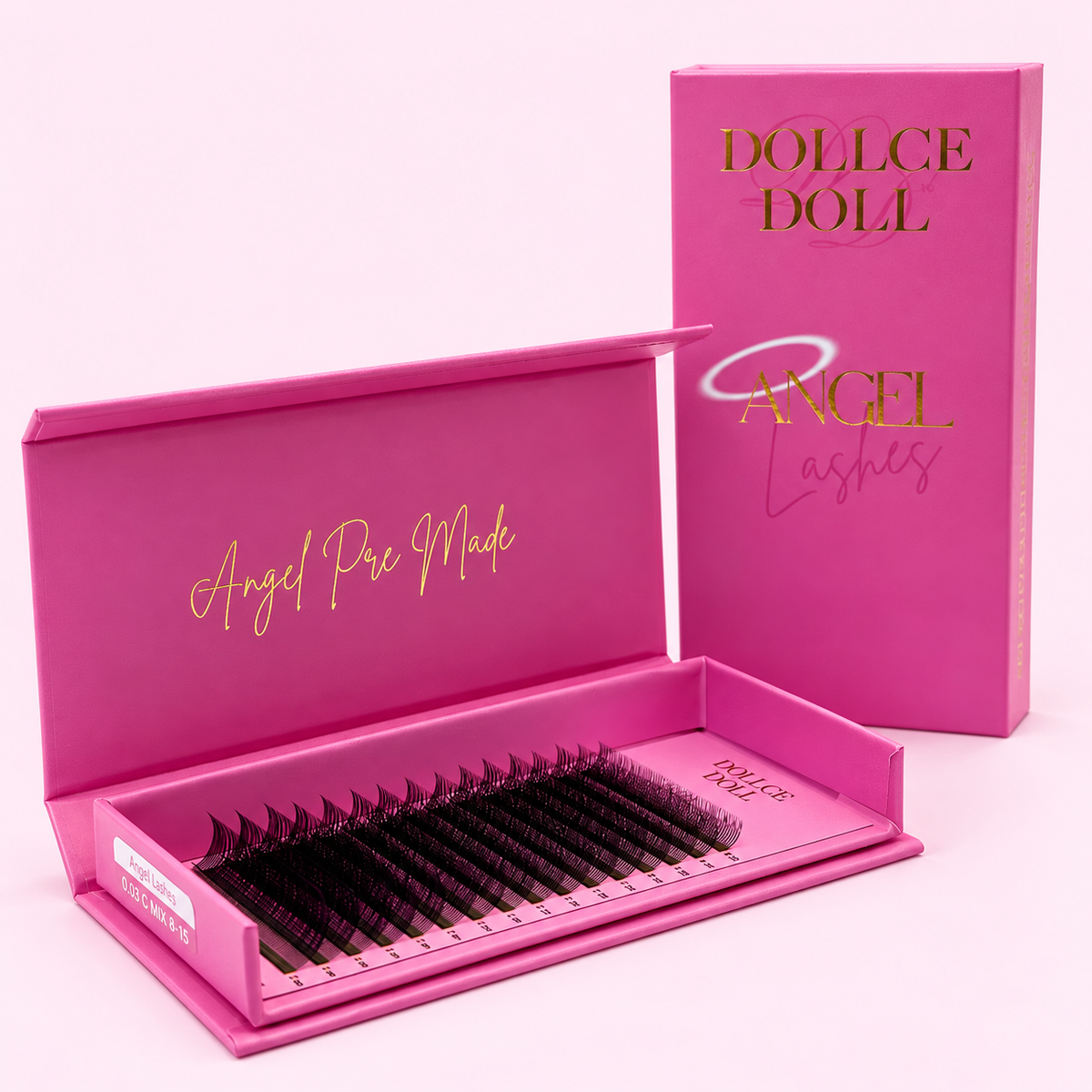 Angel Lashes BLACK - NOT BONDED PreMade