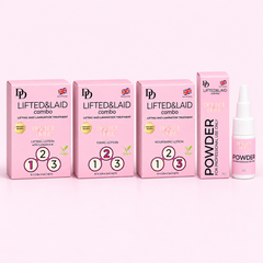 LIFTED&LAID Korean Lash Lift 3 Step System (1,2&3) with Cysteamine & POWDER