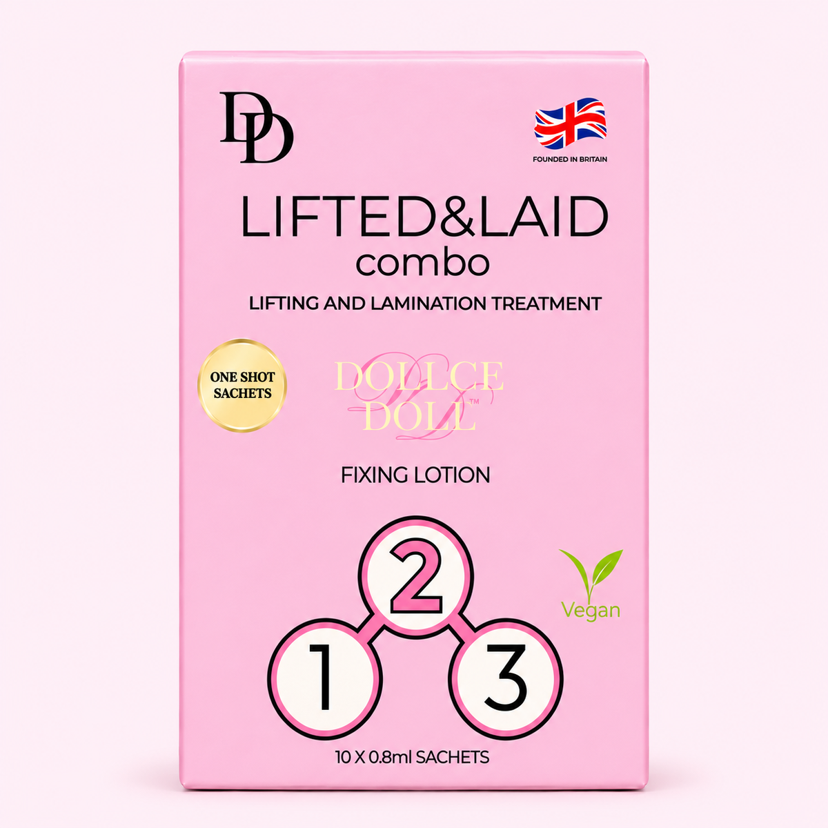 LIFTED&LAID - FIX - STEP 2 (10 SACHETS) Korean Brow & Lash Lamination with Cysteamine