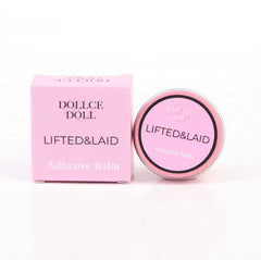 Dollce Doll LIFTED&LAID Curl Balm professional lash lift adhesive alternative for Korean lash lift treatments, cleaner wrapping and better lash placement.