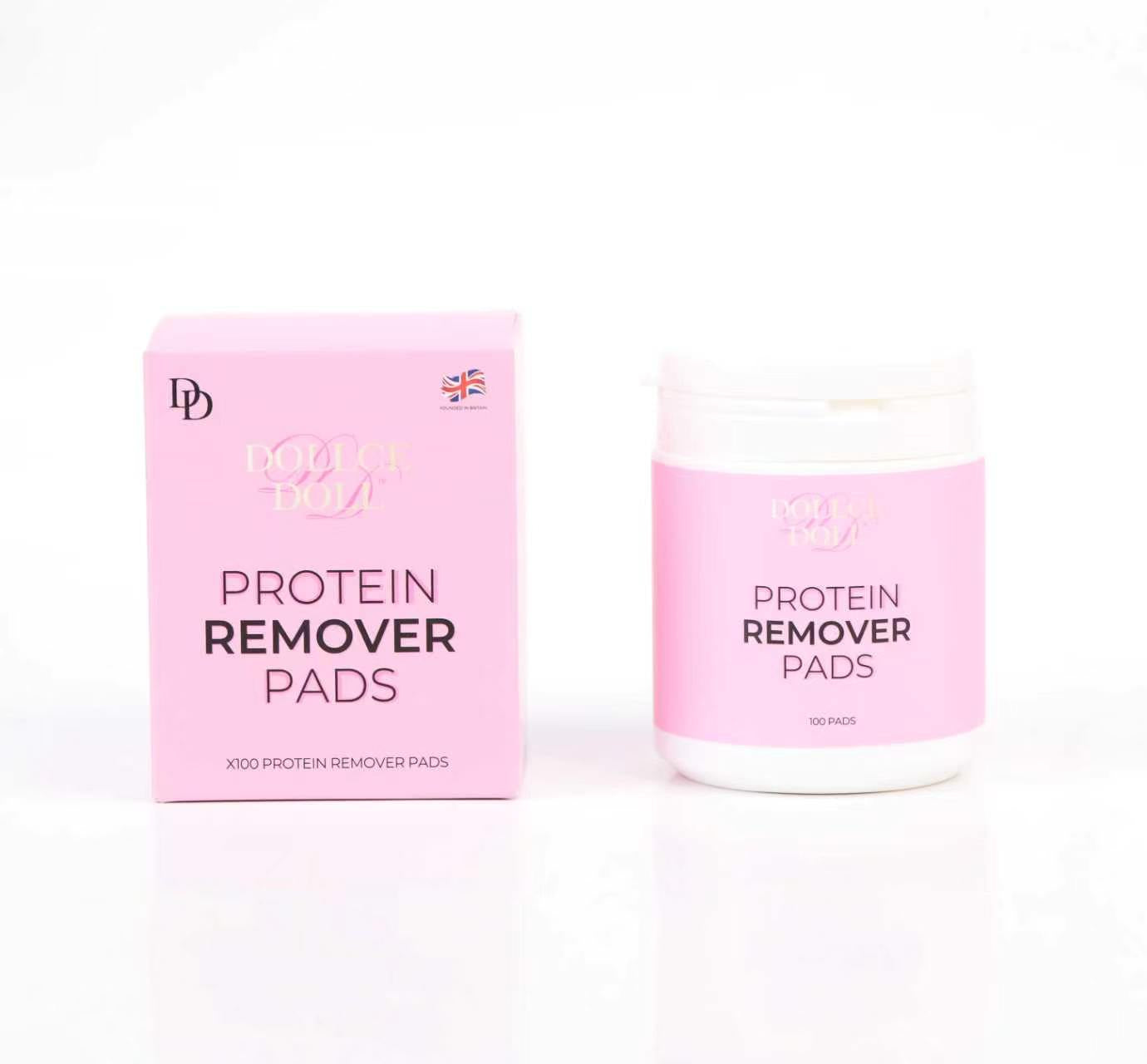 Dollce Doll LIFTED&amp;LAID Cleansing Protein Remover Pads professional lash and brow prep pads for Korean lash lift, lash lift and brow lamination treatments.
