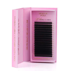 Dollce Doll Soft Girl Double Classic Lashes in brown and black for fuller natural classic lash sets