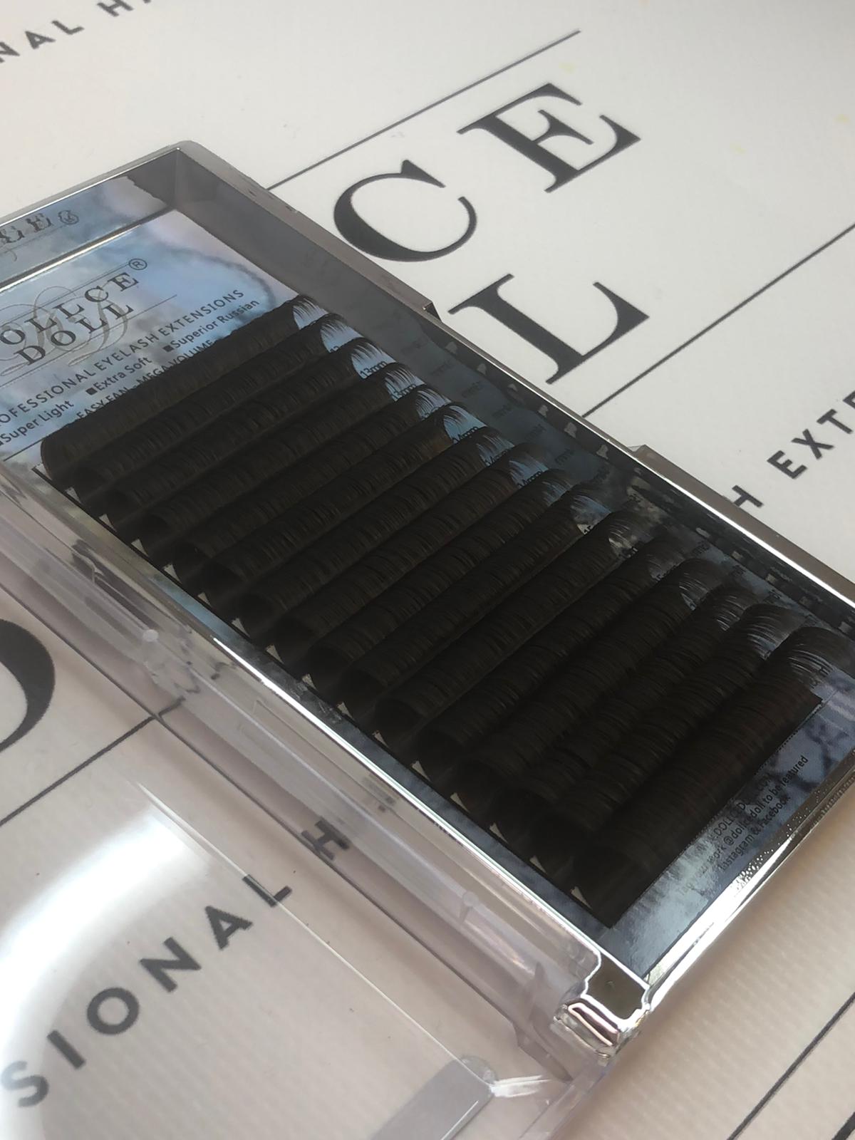 Dark Brown Easy Fan Russian Volume Cashmere Lashes (16 lines)