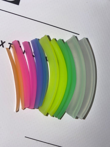 Coloured Lash Shield rods - Mix 6 Sizes